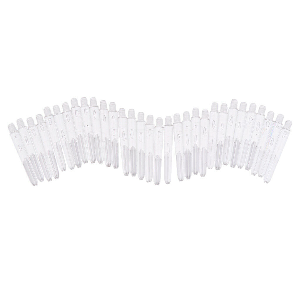 2X Ultralight 35mm 2BA Plastic Dart Stems Shafts Tip Darts Games New Colourless