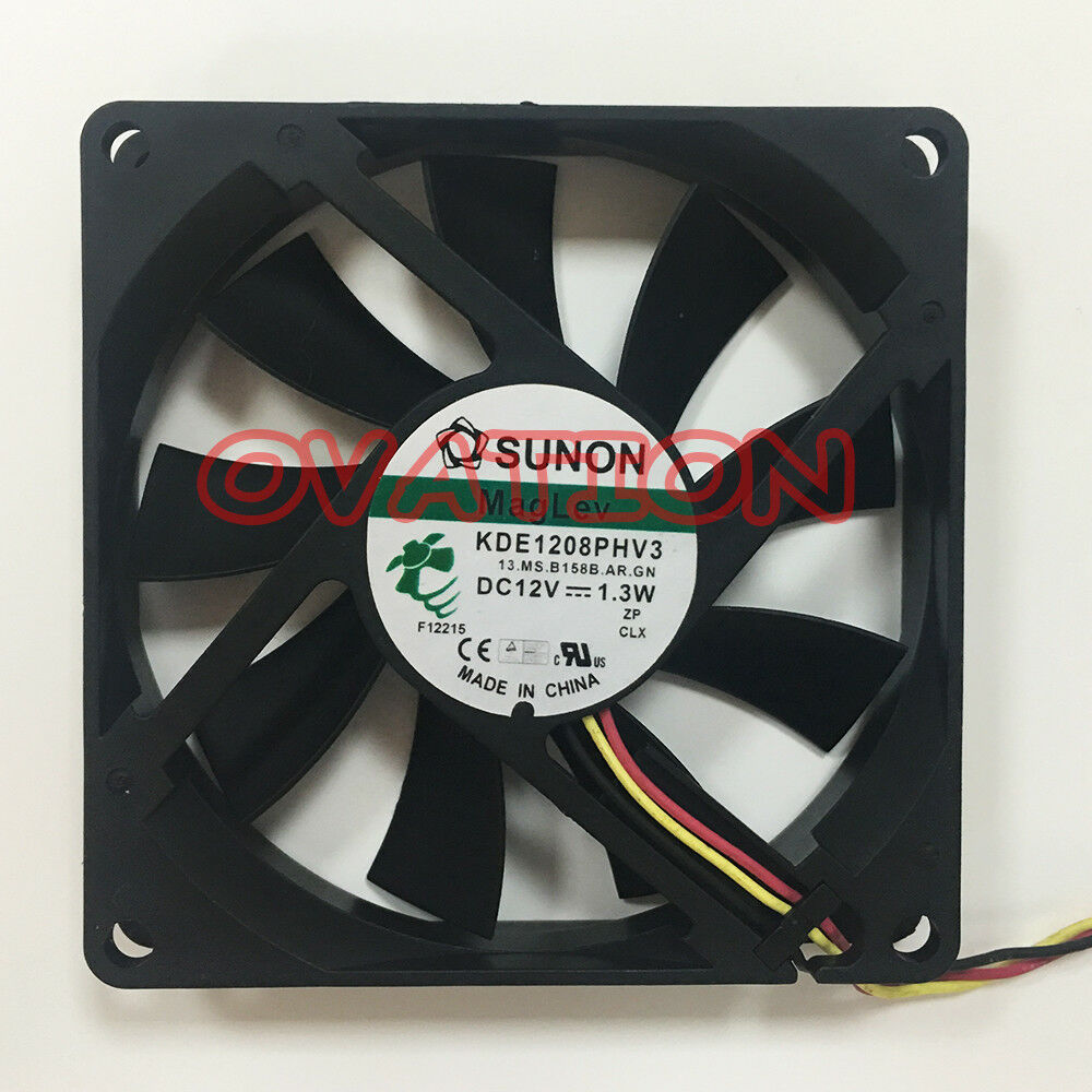 For 1pc SUNON KDE1208PHV3 fan 8015 12V 1.3W 3pin