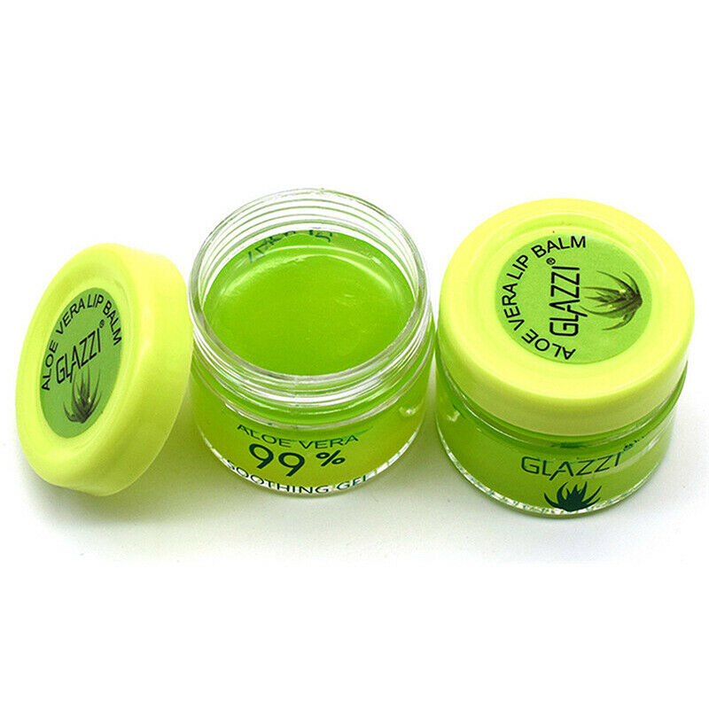 New Lip Balm Plump Lip Aloe Vera 99% Lip Care Dryness Soothing Gel Hydrat.l8