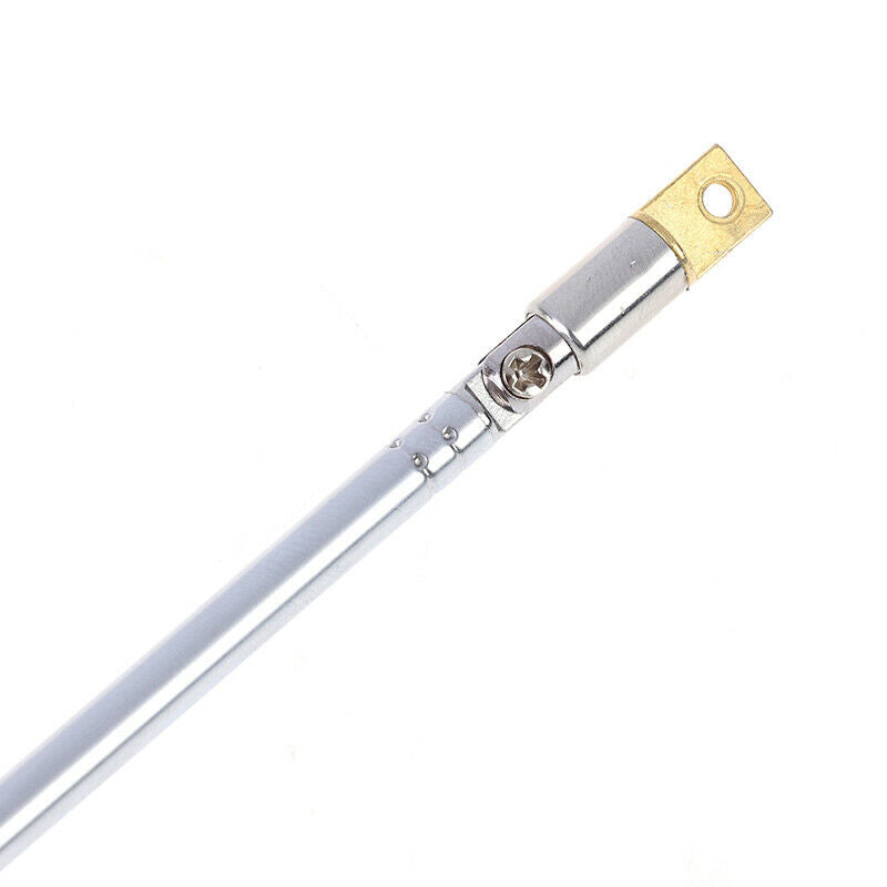 1Pc 37cm 5 Section Telescopic Stainless Steel AM FM Radio Universal Anten.l8