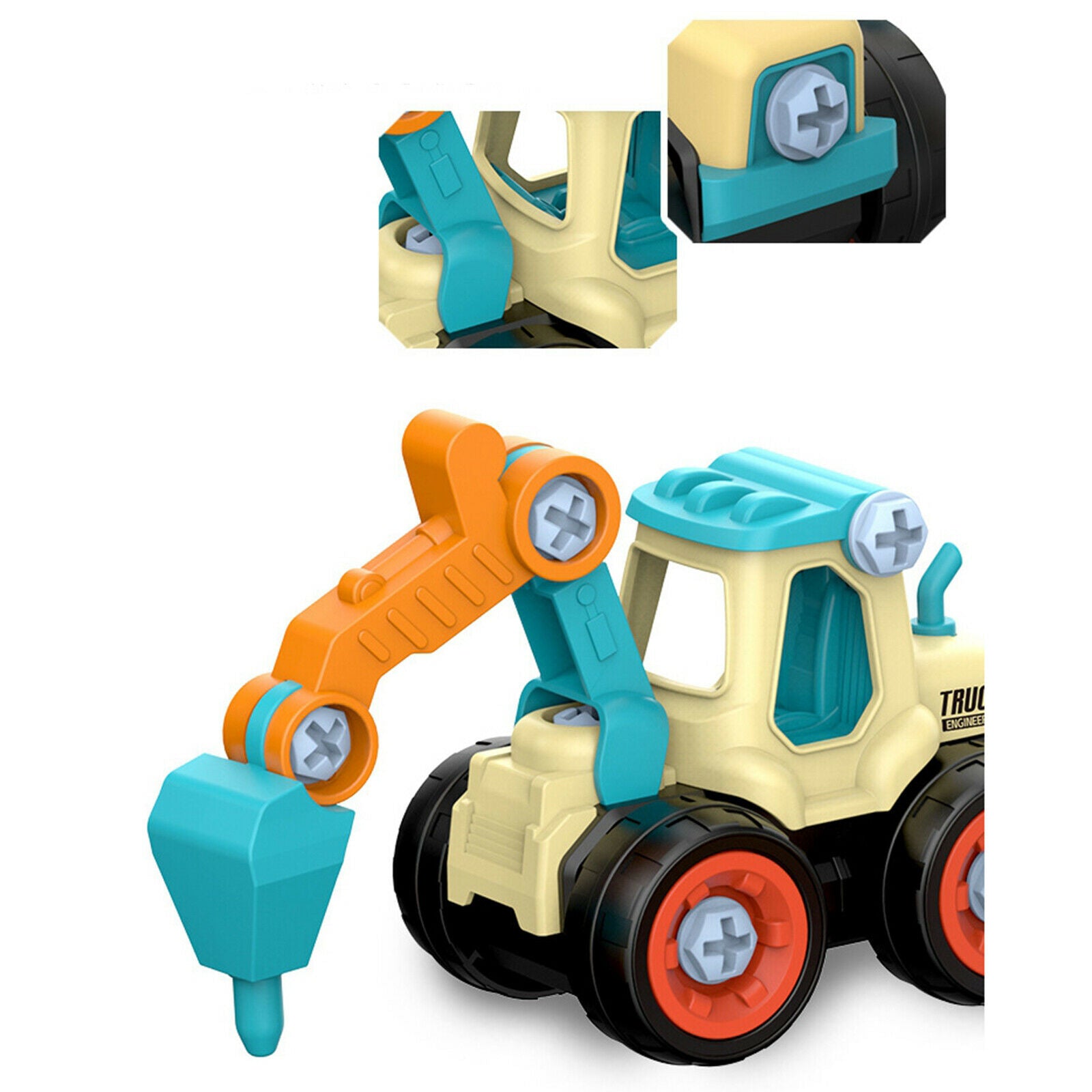 4pcs Nut Disassembly Loading Unloading Engineering Truck Tool Education Toys