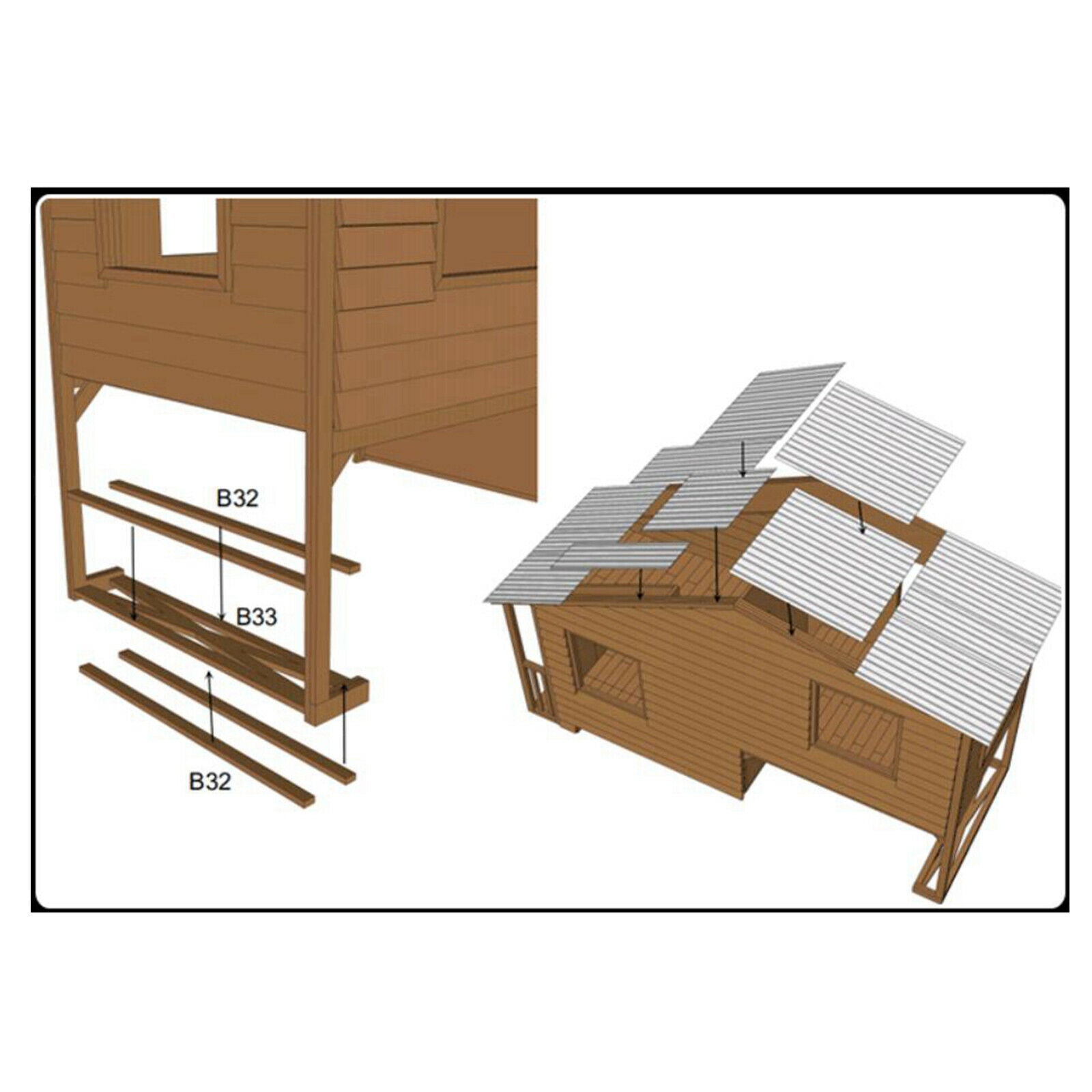 Crafts 1:35 Scale Wood House DIY Dioramas Building Architecture Layout