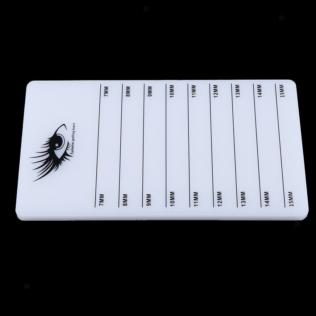 2x Acrylic False Lash Glue Pallet Eyelash Extension Stand Holder Board Plate