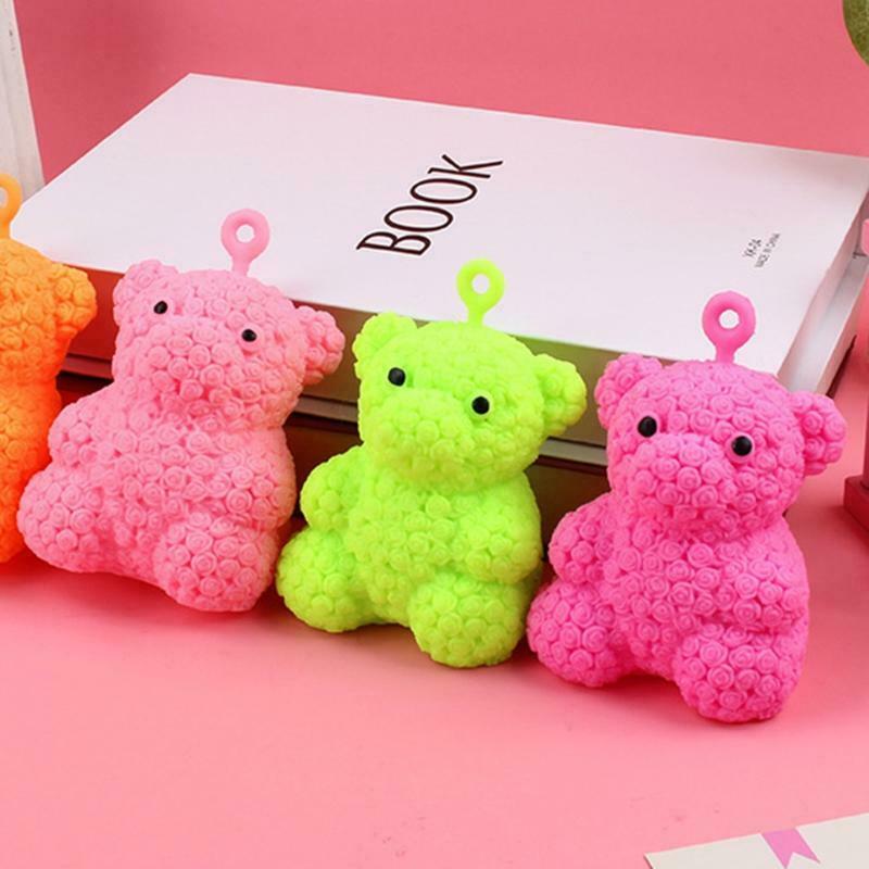 Glowing Bear Flash Gifts LED Cartoon Lights Toys Funny Pinch Kids Toys