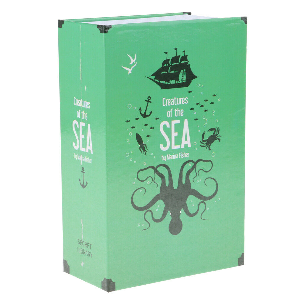 Home Safe Outlet Lock Key Diversion Book Piggy Bank Hide Jewelry key-Sea