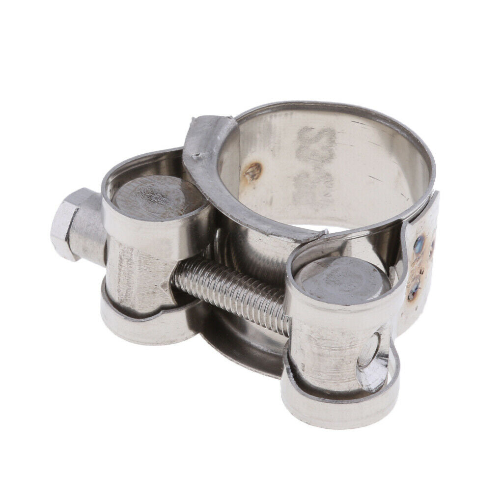 Heavy Duty Exhaust Pipe Clip Stainless Steel For 23mm-25mm Muffler Silencer