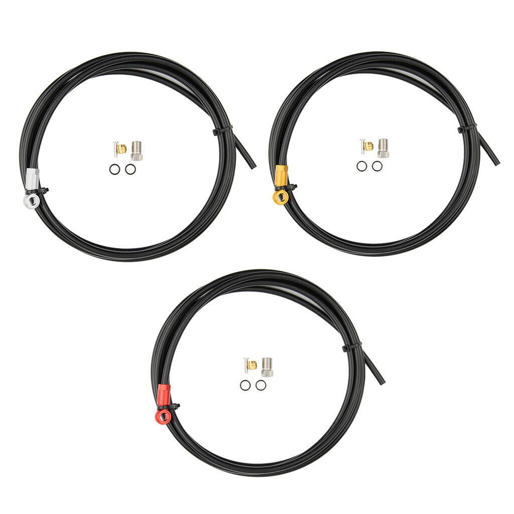 BH90 Bike Brake Oil Tube + Five-wire Oil Needle Set Black+Red