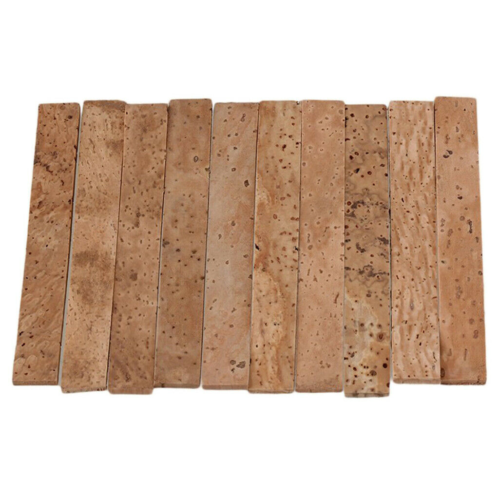 Pro Clarinet 10pcs Natural Neck Corks for Bb Clarinet Wood Wind Instrument