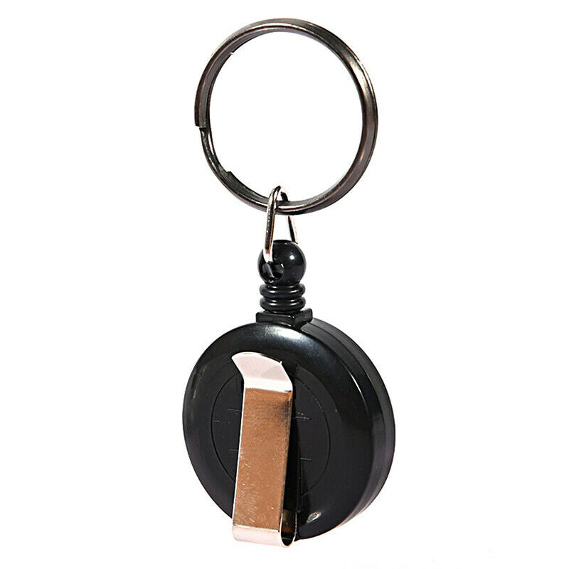 Retractable Pull Badge Reel Lanyard Holder Reels Recoil Belt Key Ring Chain  YR