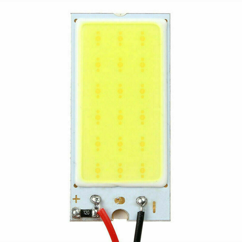 5X 48SMD COB White Panels LED T10 Car Interior Panel Light 12V Dome Lamp Bulb 4W