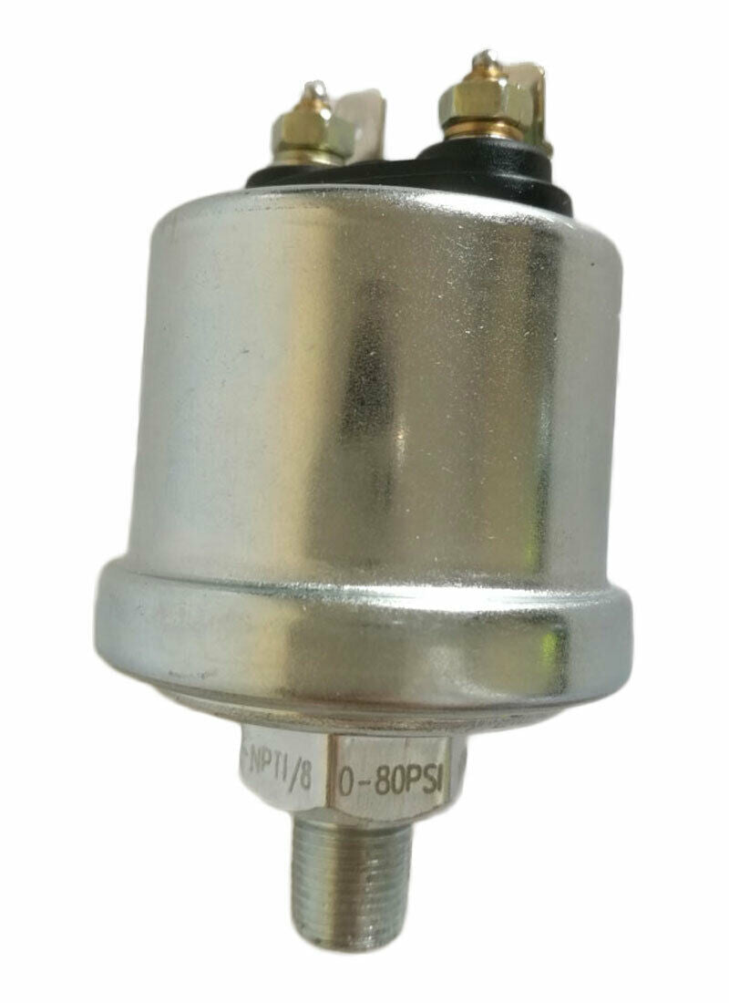 Oil Pressure Sending Unit 0-80 psi 10-180ohm w/16psi Low Alarm Switch 1/8â€-27NPT