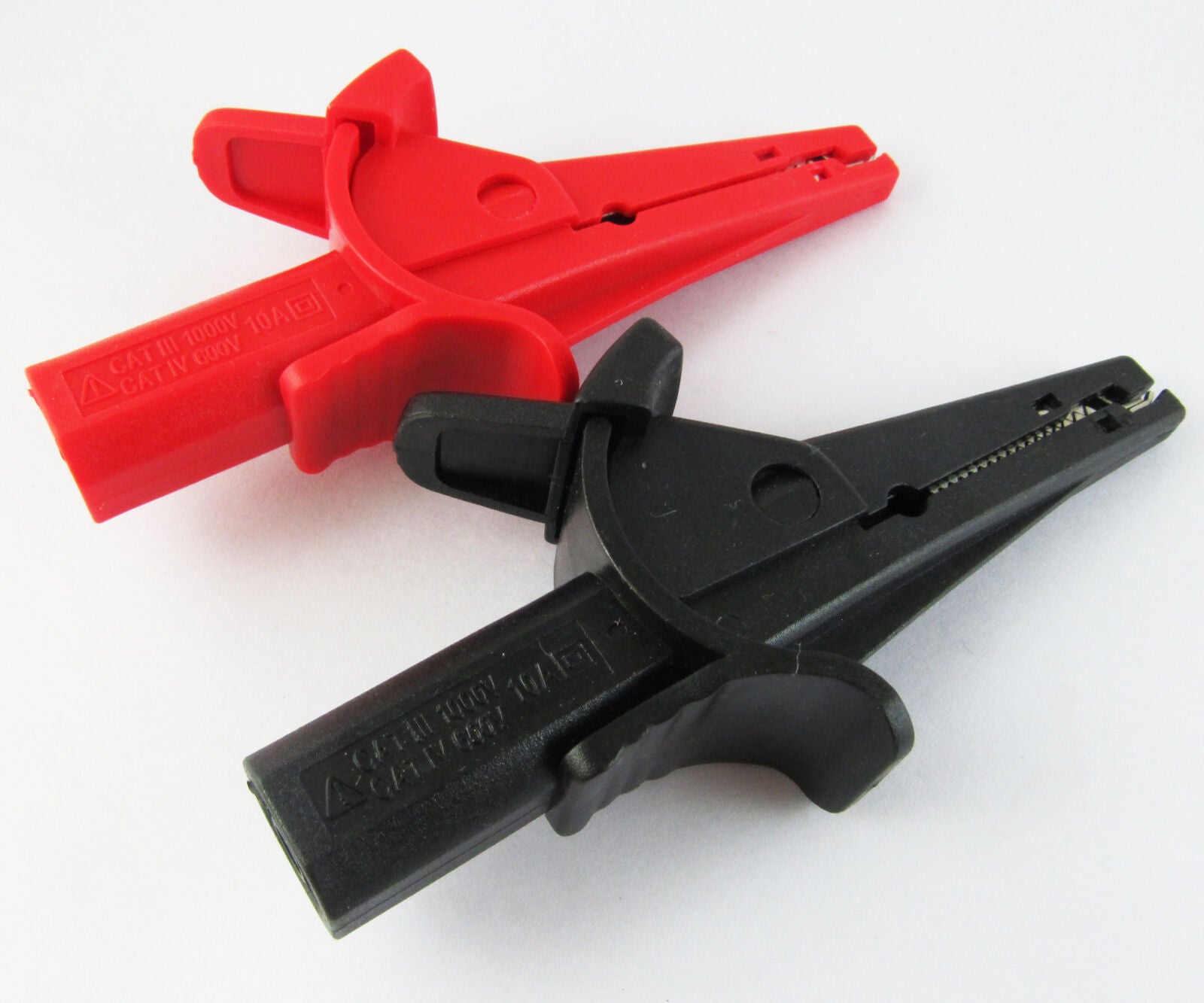 4 Colors Long Jaw Safety Alligator Clip to 4mm Banana Jack Insulated Test Adapte