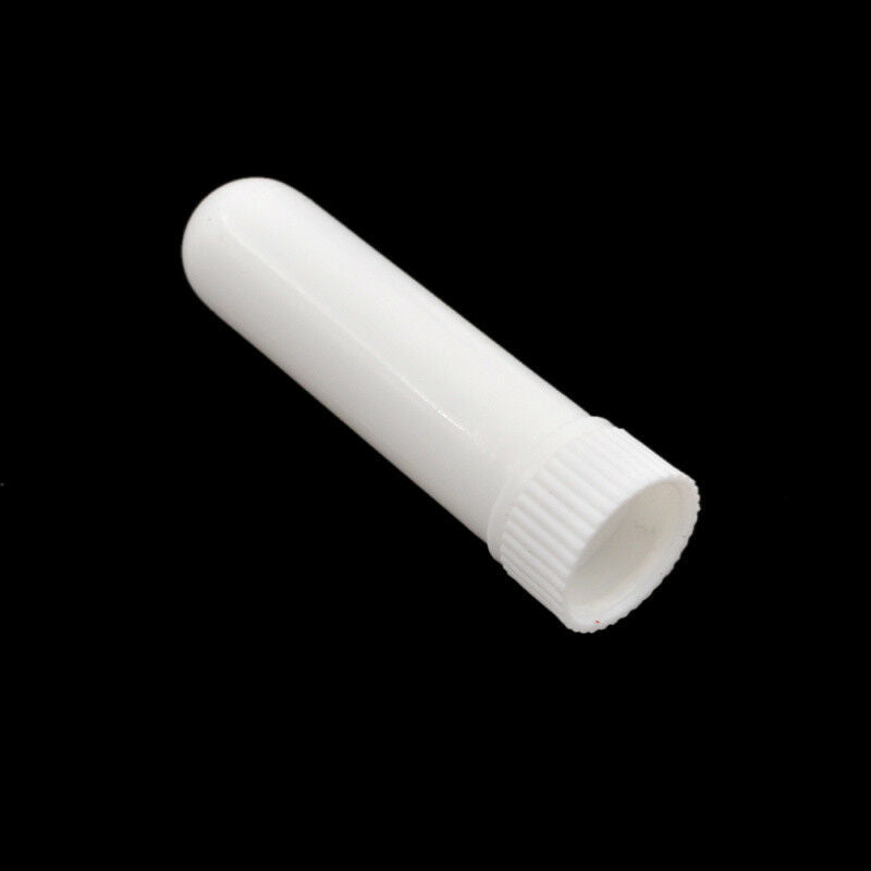 10 Pcs Empty Aromatherapy Perfume Blank Nasal Inhaler Diffusers with Cotton Swab