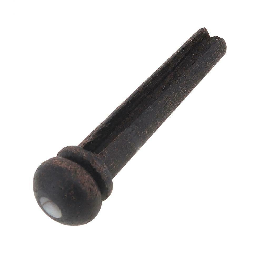 6pcs Rose Wood Folk  Acoustic Guitar Bridge Pins Plastic String End Peg Pack