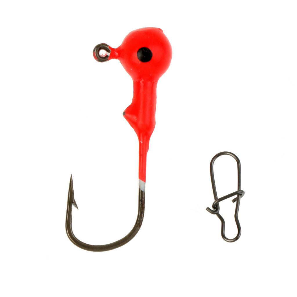 Assorted Tail Grub Worm Plastic Fishing Lure Micro Jig Head Tackle Bait