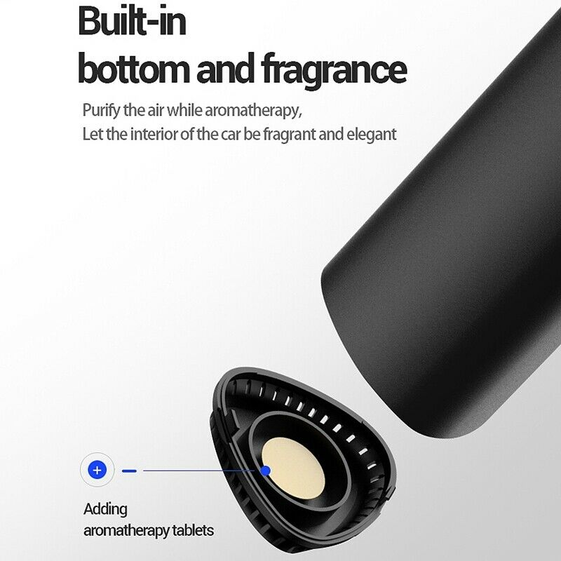 Car Air Purifier Aromatherapy Air Cleaner with Negative Ion Hepa Filter PortabE7