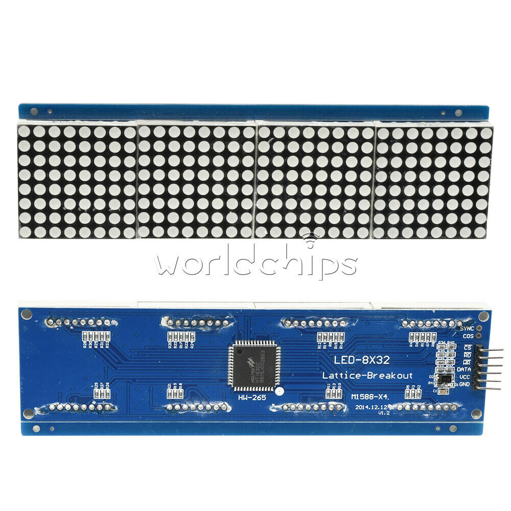 HT1632C Display + MCU dot Matrix Module 3208 Red led Replace MAX7219