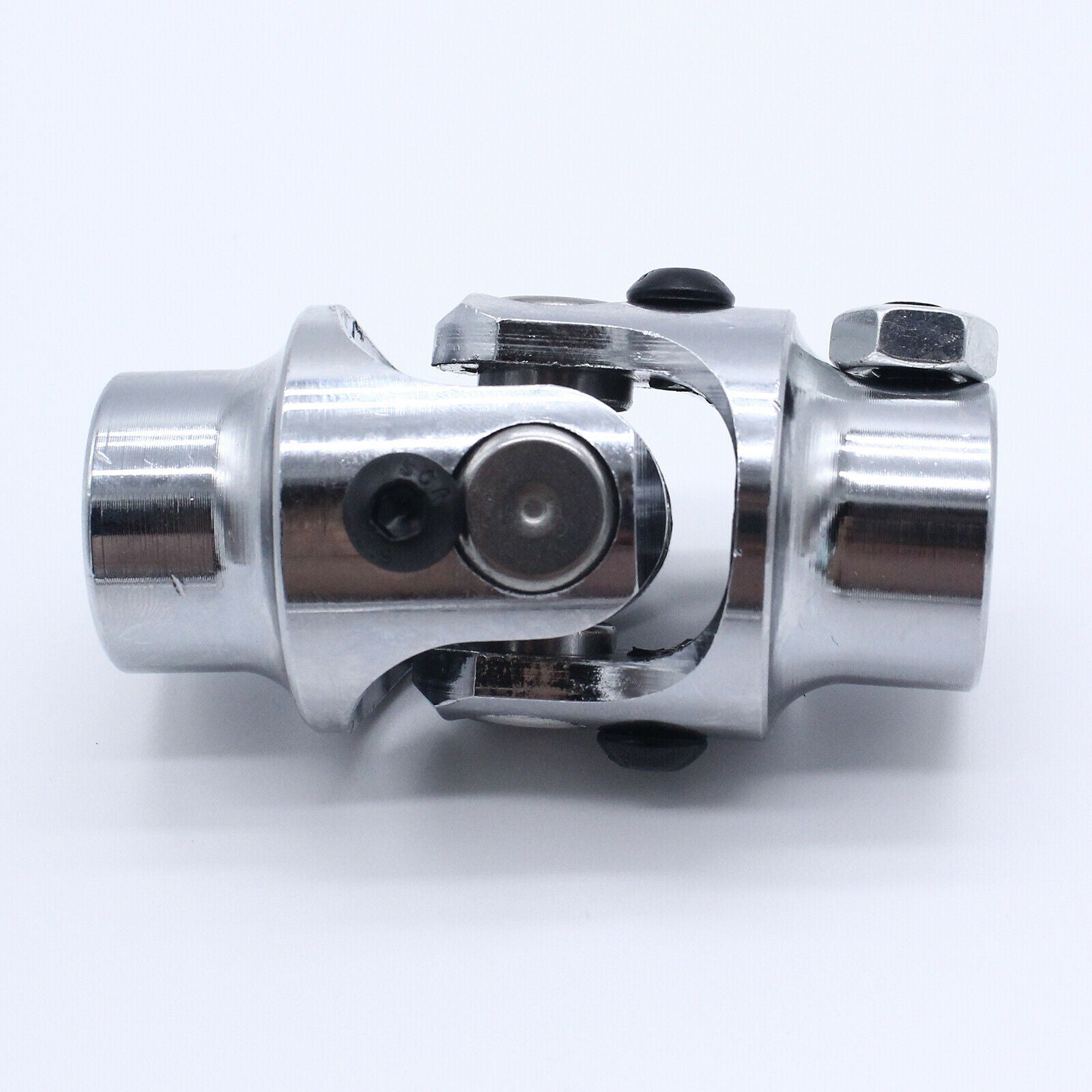 Car Chrome Round Single Steering Shaft 3/4"-36 Spline 3/4" DD 1x Replacement