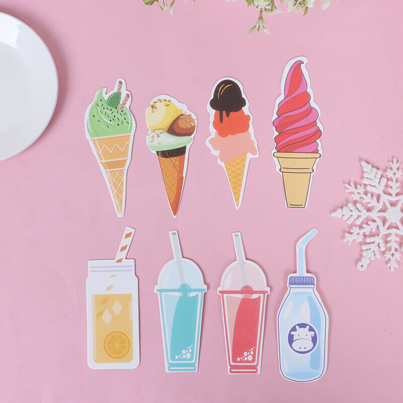 30pcs eating sugar shaped hand-painted bookmark sweets drink ca.l8