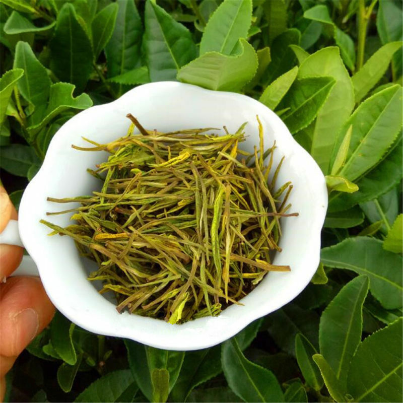 Chinese White Dragon Well Green Tea Organic Anji Lung Ching Bai Cha Long Jing