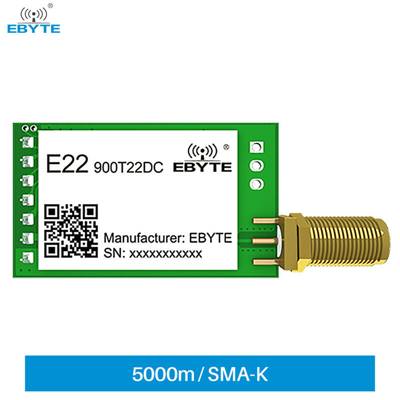 Ebyte SX1262 UART 5Km Range 868~915Mhz 22dBm LoRa Wireless Transmitter Module