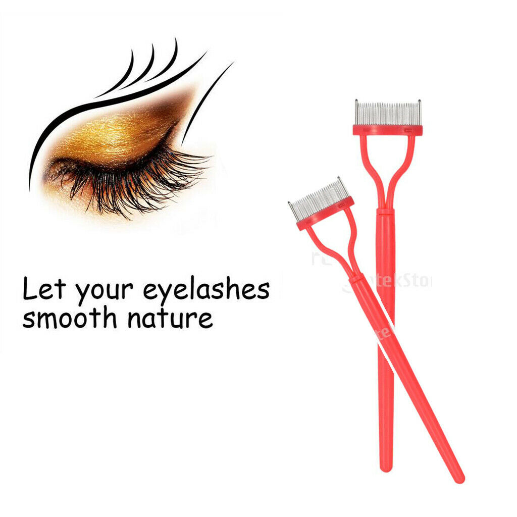 Professional Lash Comb Mascara Applicator Guide Eyelash Cosmetic Brush Tool