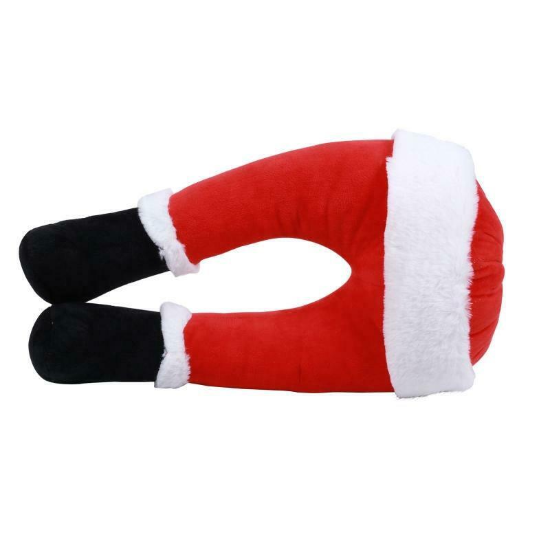 Christmas Tree Stick Out Santa Kicking Legs Door Ornament Indoor Stuck Decor