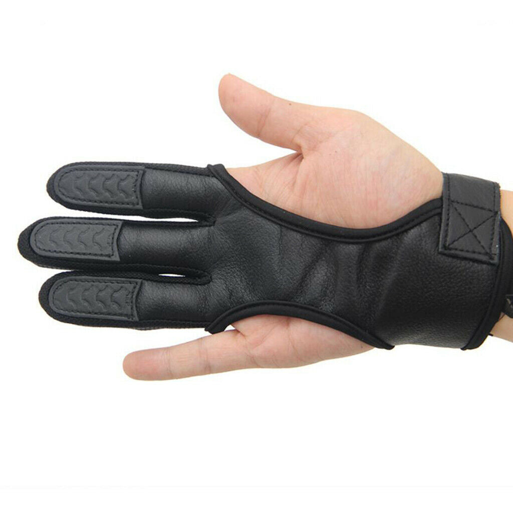 Adjustable Archery Glove 3Finger Guard for Women Breathable Right Hand