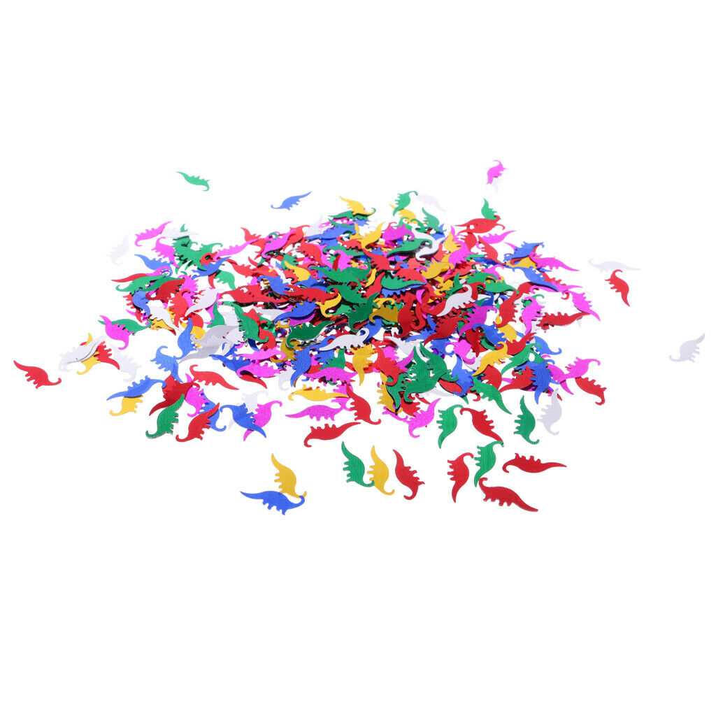 Funny Colorful Dinosaur Table Confetti Birthday Party Table Decorating Kit