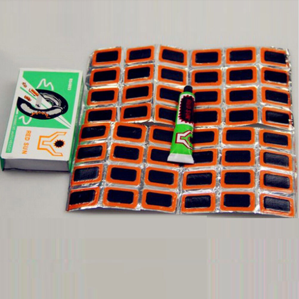 48pcs Rubber puncture patches bicycle bike tire tyre tube.repair cycle patch BDA