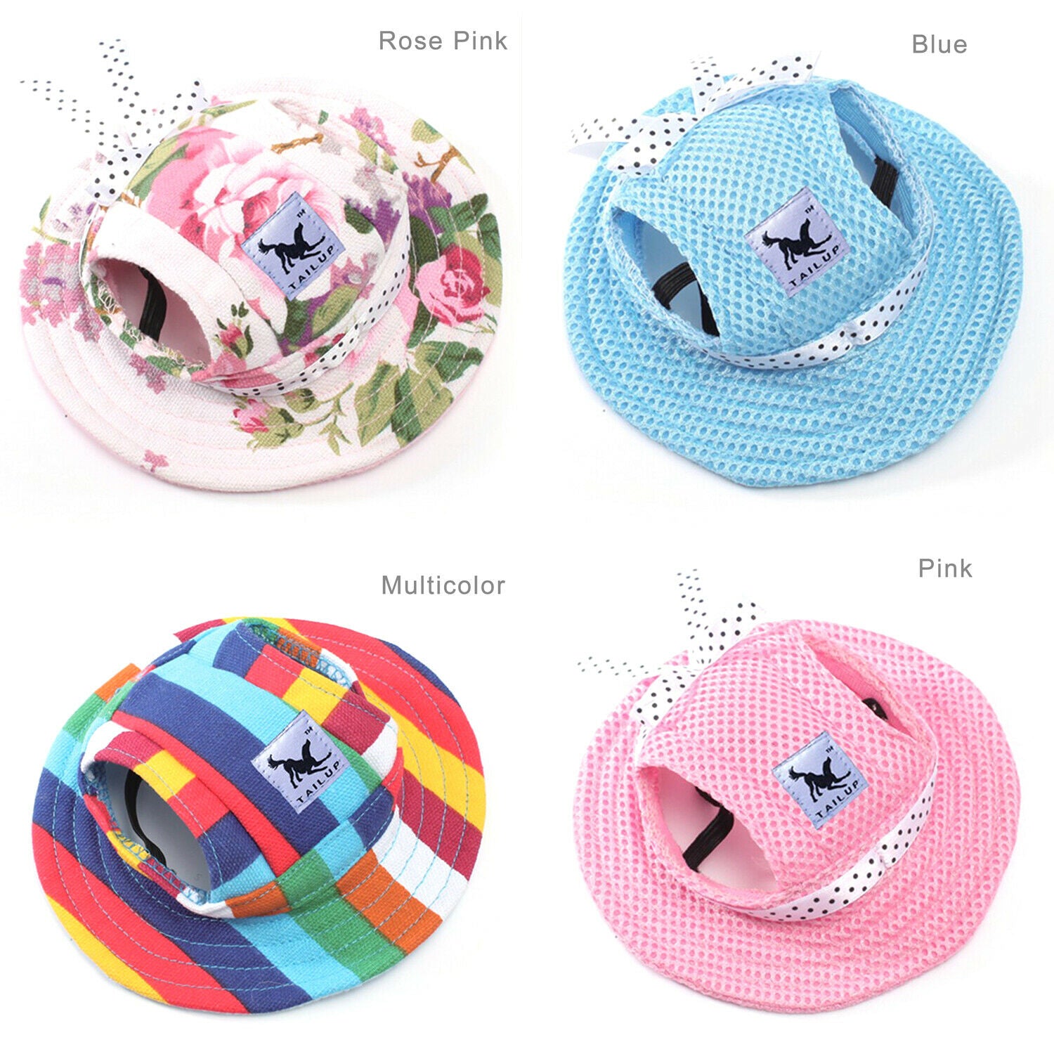 New Ornaments Accessories Beach Dog Cap Pet Canvas Cap Puppy Outdoor Visor Hat