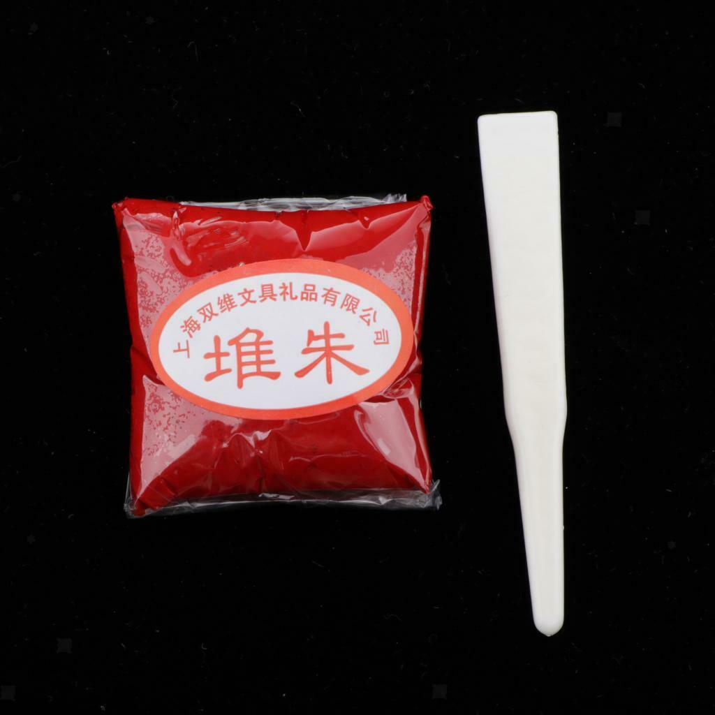 Calligraphy Painting Ink Paste Round Red Chinese Pad Yinni New 30G