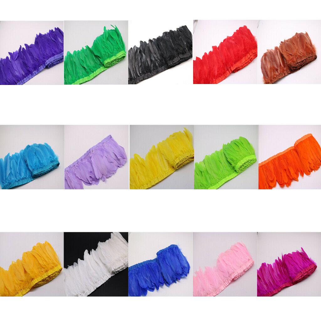 Beautiful Goose  Fringe for DIY Costumes Trimming Clothes Decor Coffee