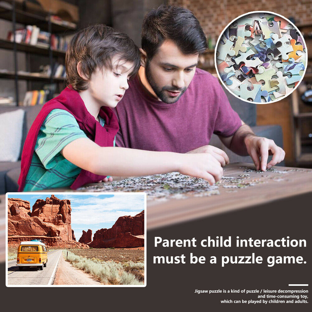 75 X 50cm 1000 Pieces Paper Jigsaw Puzzles Kit Travel Road Assembling Craft @