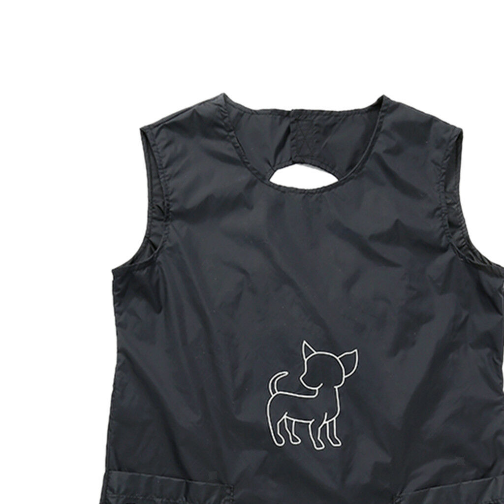 Waterproof Pet Groom Apron Dog Cat Hair Shaving Groomer Vest Apron Vest XL