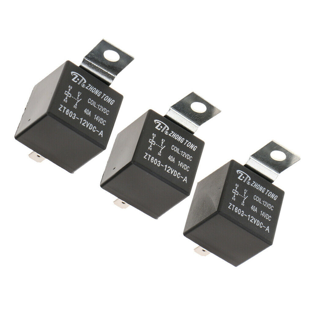 3 Pieces SPST Relay Normally Closed Normally Open Auto Changeover Relay