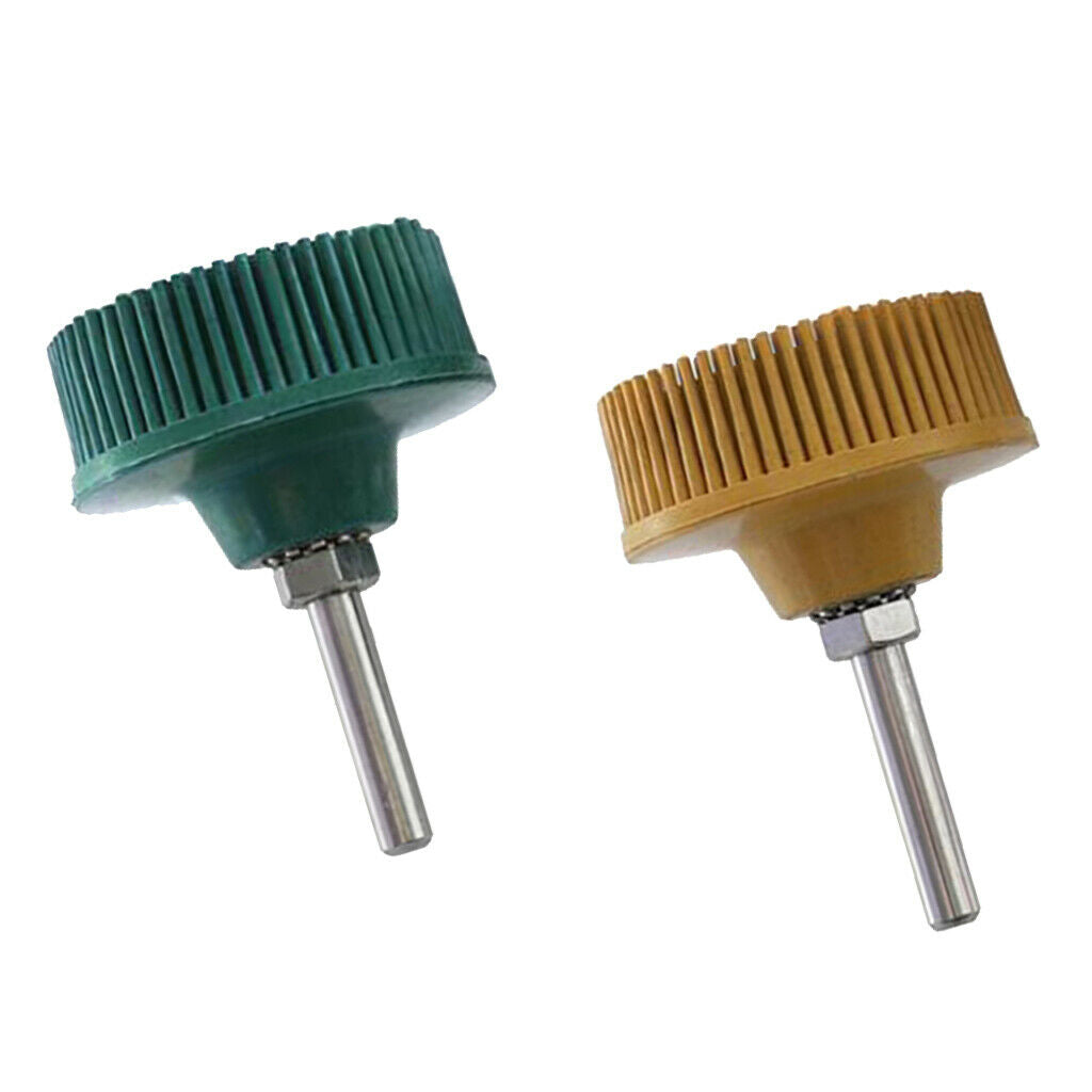 2pcs 1/4 '' Shank Drill  Brush Disc Grinding Wheel Brush Dust Rust Removal
