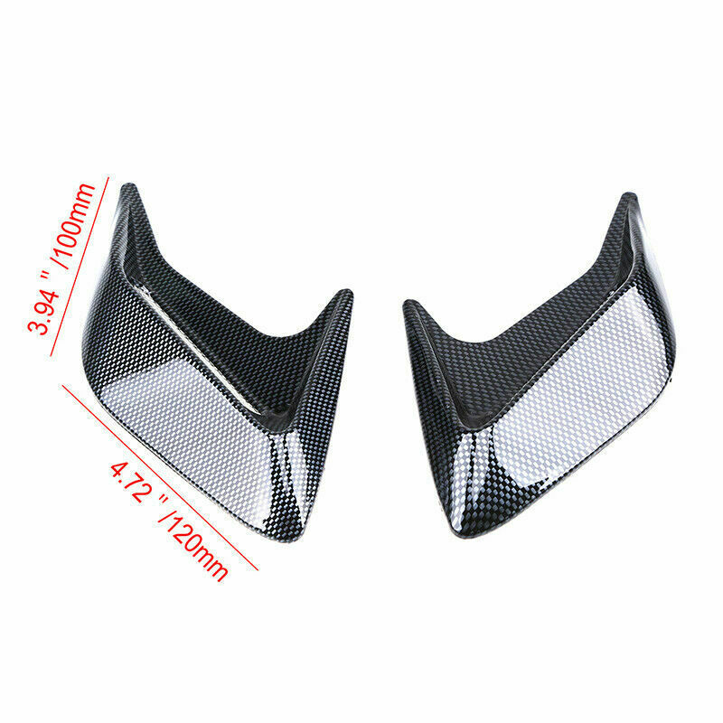 2Pcs Universal Decorative Trim Car Air Flow Intake Hood Scoop Bonnet Vent Covers