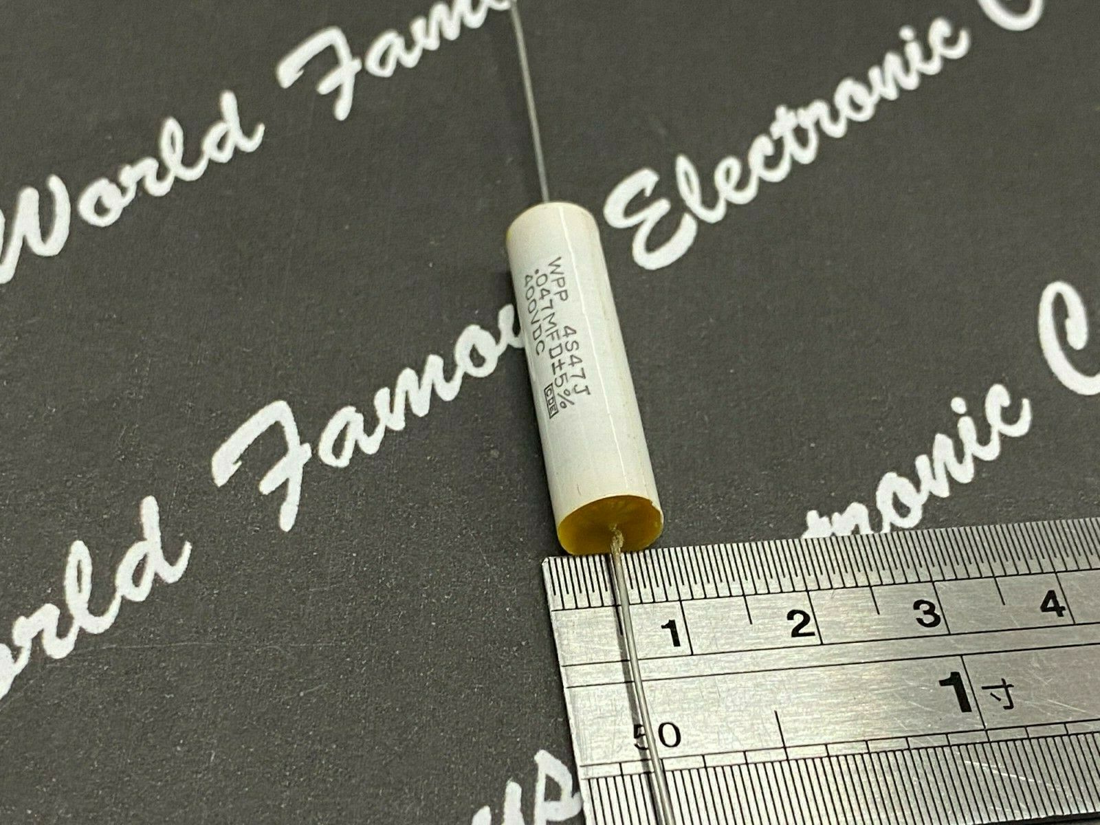 2pcs - Cornell Dubilier (CDE) WPP 0.047uF 400V 5% WPP4S47J Axial Film Capacitor