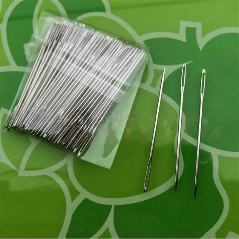 50PCS Sewing Needles Large Eye Hand Blunt Needle Embroidery Darning Tapestry 5cm