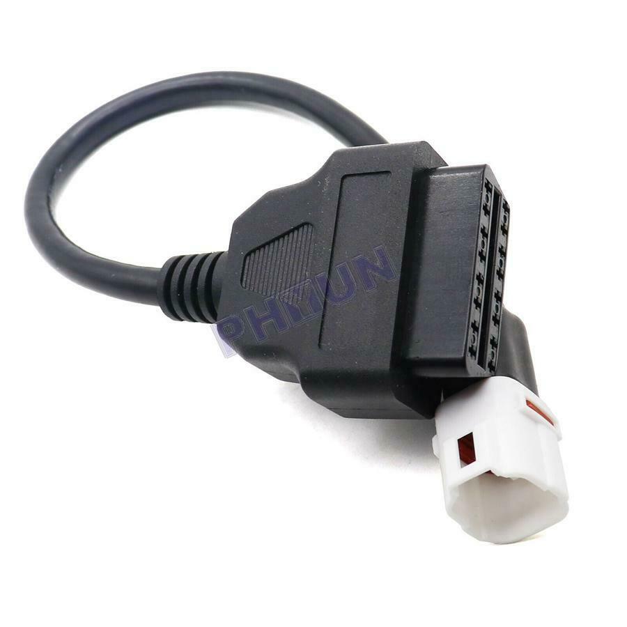 Fit For Yamaha 4 Pin to OBD2 OBDII Cable Harness Diagnostic Adapter Connector