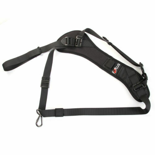 Quick Black Camera Neck Strap Shoulder Belt Sling for DSLR Digital SLR