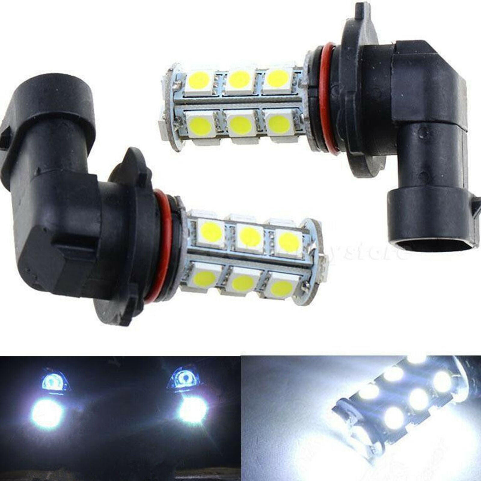2pcs 50W H10 9145 Power White CREE LED Fog Lights Bulb 6000K For Ford F-150 F250