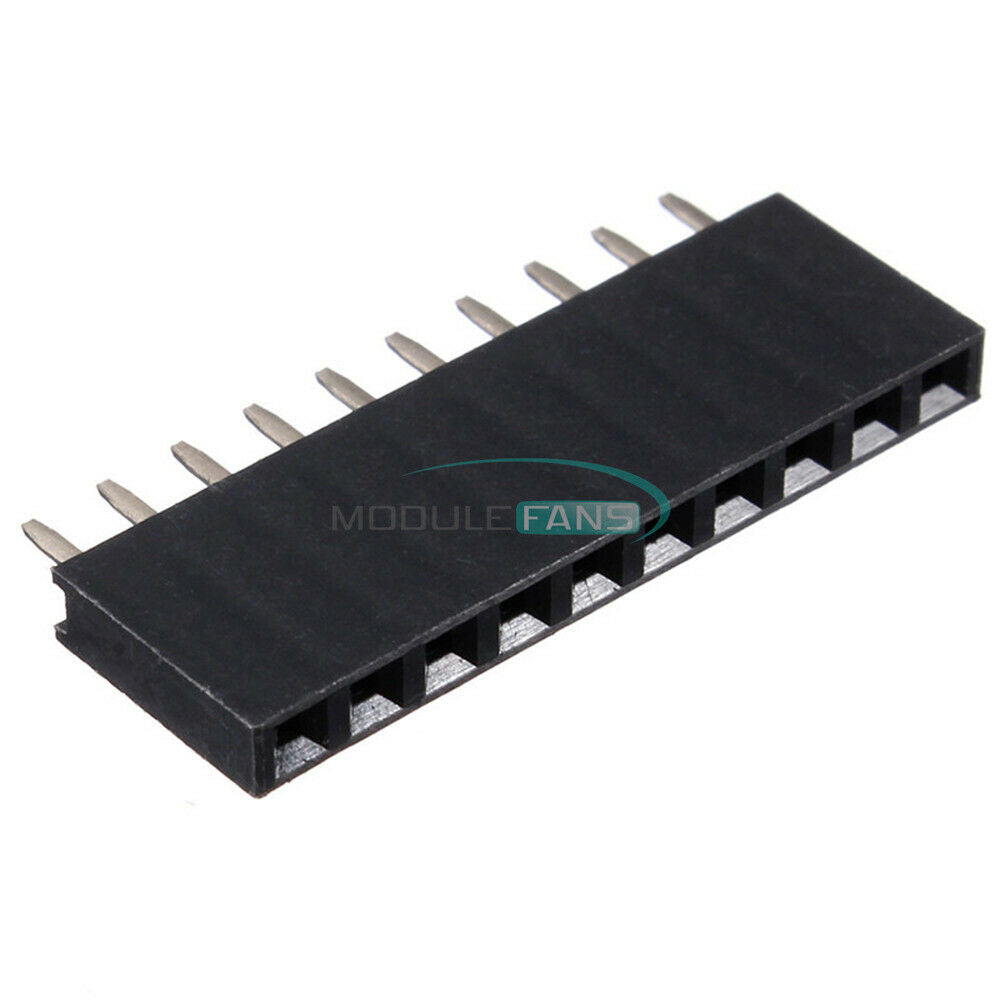 20PCS 2.54mm 1x10 Single Row 10Pins Header PCB Socket Female