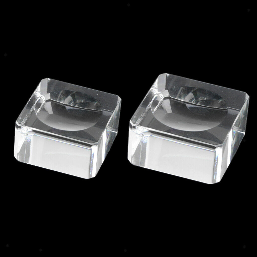 Clear Square Crystal Display For 70-80mm + 40-60mm