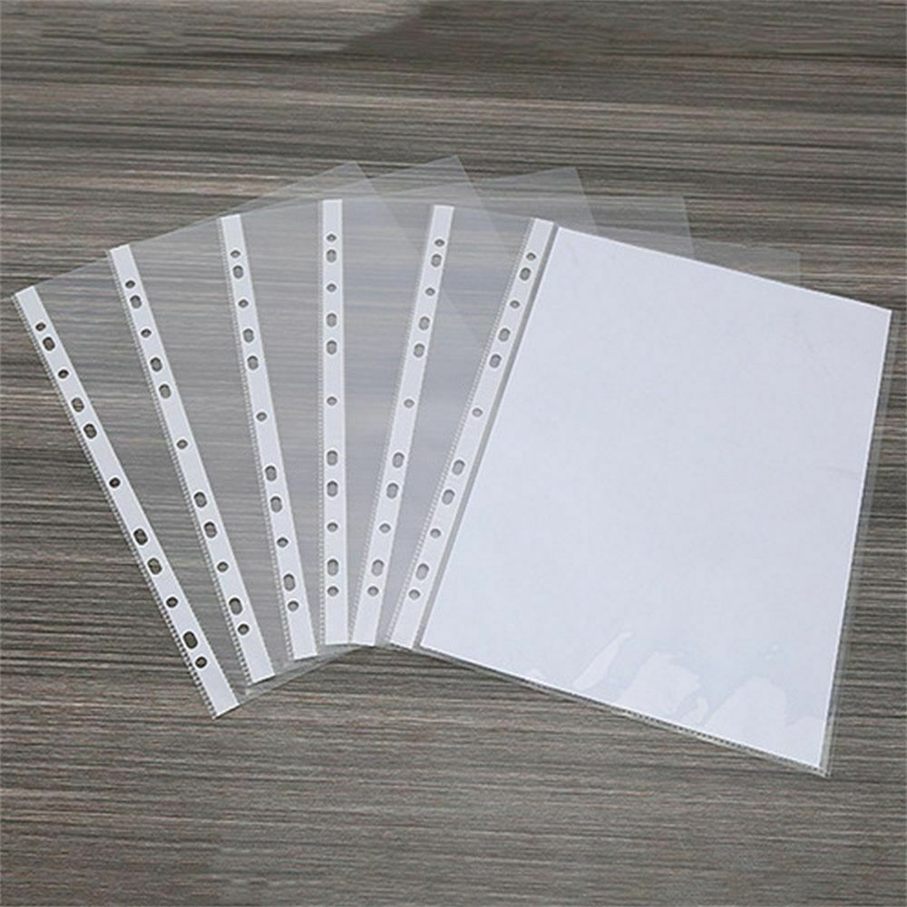 Box Organizer Tool Loose Leaf Paper Protectors Document Holder Storage Pockets