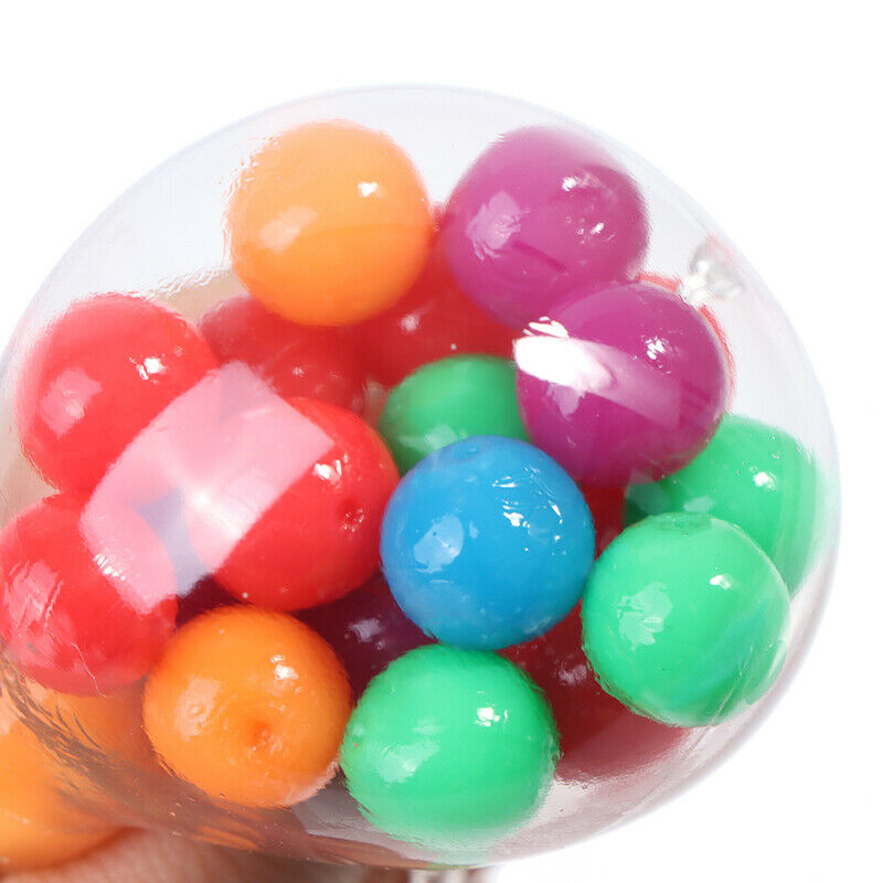 Anti Stress Face Reliever Colorful Ball Autism Mood Squeeze Relief Healthy YXDD