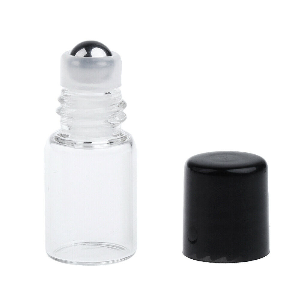 40 Pieces Empty Glass Roll On Bottles for Essential Oil Perfume 2ML/1ml