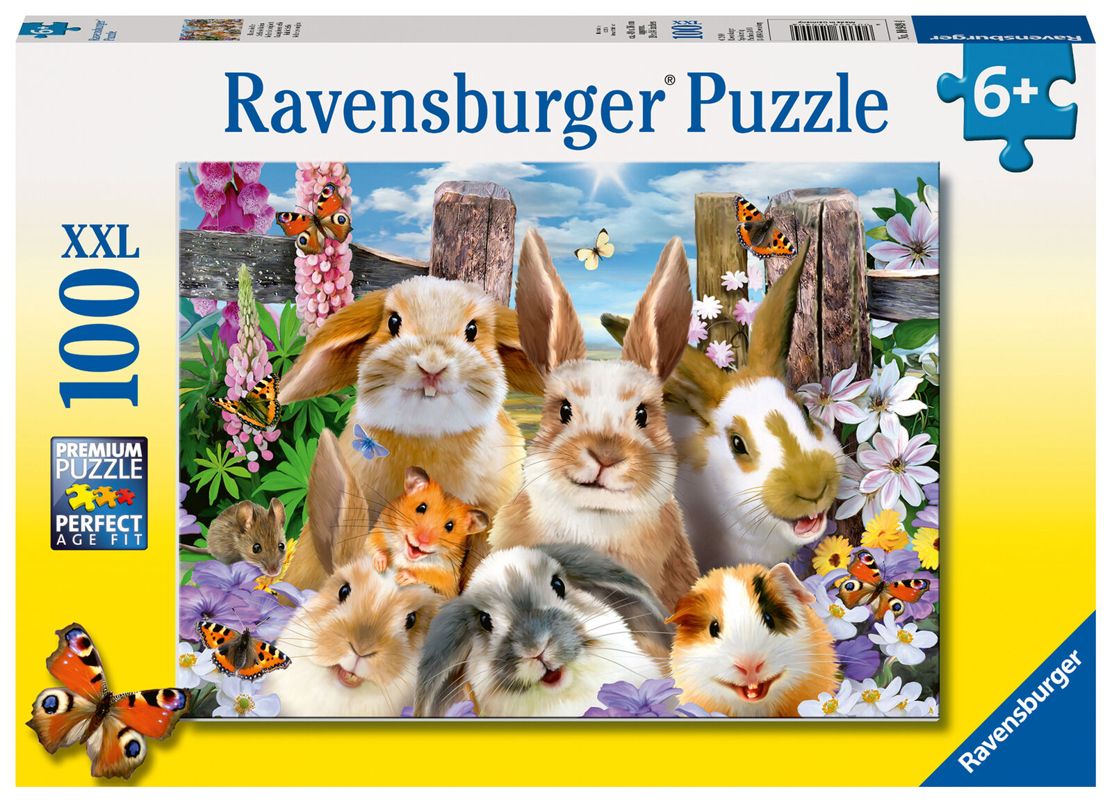 10949 Ravensburger Rabbit Selfie XXL 100pc Children's Jigsaw Puzzle Age 6yrs+