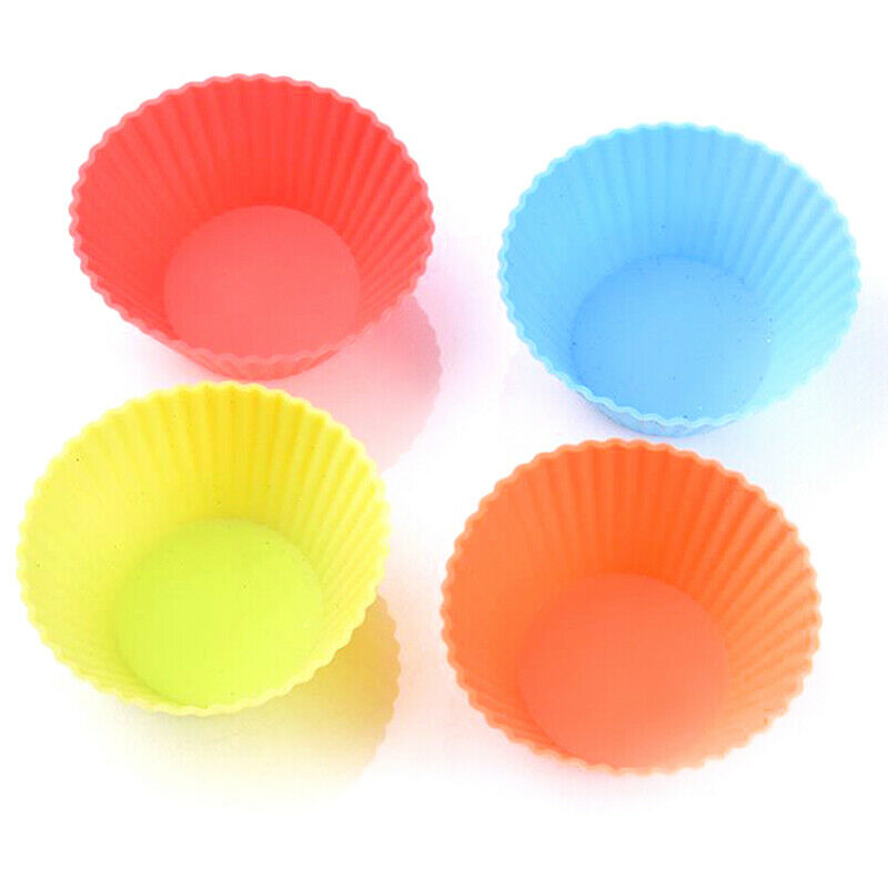 Random Mixed Color Silicone Cake Cupcake Tool Bakeware Baking Molds Cup C.l8